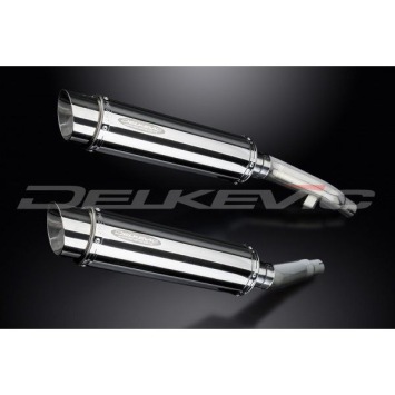 Delkevic slip-on kit Round RVS 350mm zonder e-keur - XJ900S DIVERSION (1994-2003)