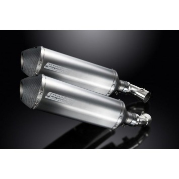 Delkevic slip-on kit X-Oval Titanium 343mm zonder e-keur - Monster 796 (2011-2014)