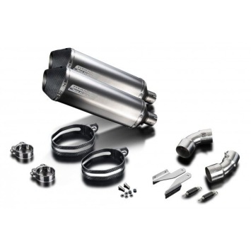 Delkevic slip-on kit X-Oval Titanium 343mm zonder e-keur - Monster 796 (2011-2014)