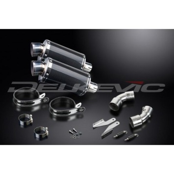 Delkevic slip-on kit Oval Carbon 225mm zonder e-keur - Monster 796 (2011-2014)