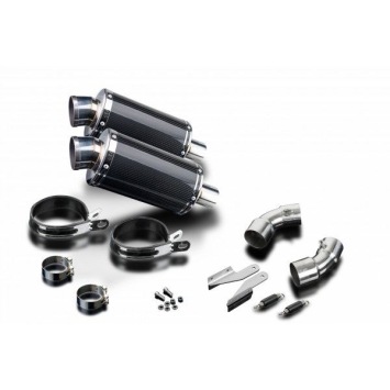 Delkevic slip-on kit Oval Carbon 225mm zonder e-keur - Monster 796 (2011-2014)