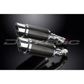 Delkevic slip-on kit Round Carbon 200mm zonder e-keur - Monster 796 (2011-2014)