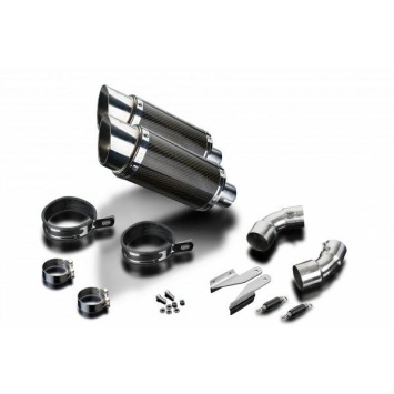 Delkevic slip-on kit Round Carbon 200mm zonder e-keur - Monster 796 (2011-2014)