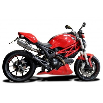 Delkevic slip-on kit Round RVS 200mm zonder e-keur - Monster 796 (2011-2014)