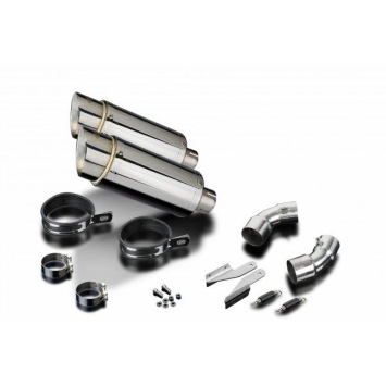 Delkevic slip-on kit Round RVS 200mm zonder e-keur - Monster 796 (2011-2014)