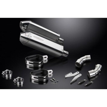 Delkevic slip-on kit Tri-Oval RVS 320mm - Monster 796 (2011-2014)