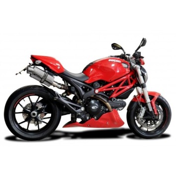 Delkevic slip-on kit Oval RVS 225mm zonder e-keur - Monster 796 (2011-2014)