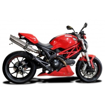 Delkevic slip-on kit Round RVS 350mm zonder e-keur - Monster 796 (2011-2014)