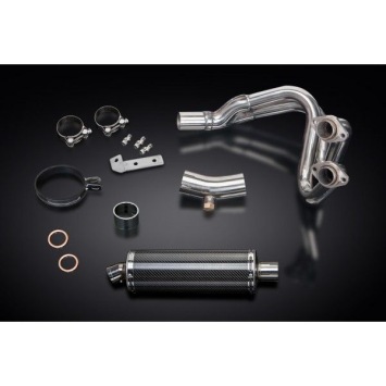 Delkevic volledig systeem Oval Carbon 350mm zonder e-keur - ER6N/F (2006-2011)