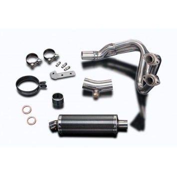 Delkevic volledig systeem Oval Carbon 350mm zonder e-keur - ER6N/F (2006-2011)