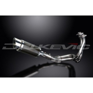 Delkevic volledig systeem Round Carbon 200mm zonder e-keur - KLE650 VERSYS (2007-2014)