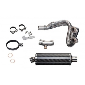 Delkevic volledig systeem Oval Carbon 350mm zonder e-keur - KLE650 VERSYS (2007-2014)