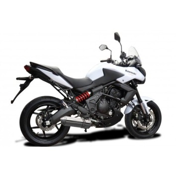 Delkevic volledig systeem Tri-Oval RVS 320mm zonder e-keur - KLE650 VERSYS (2007-2014)