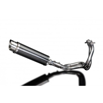 Delkevic volledig systeem Round Carbon 350mm zonder e-keur - KLE650 VERSYS (2007-2014)