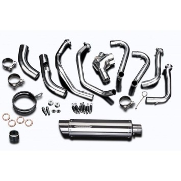 Delkevic volledig systeem Round RVS 350mm zonder e-keur - VFR800F 14-19 VFR800X 15-18