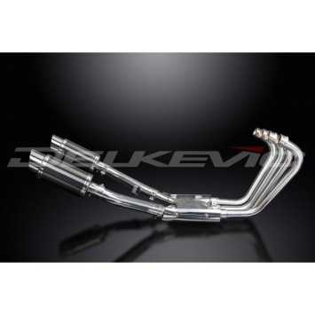 Delkevic Auspuffanlage Round Carbon 200mm ohne EG-BE - XJR1200 (1995-1998)
