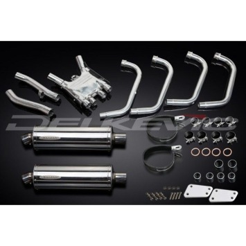 Delkevic volledig systeem Oval RVS 350mm zonder e-keur - XJR1200 (1995-1998)