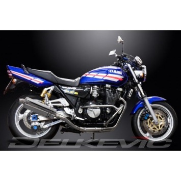 Delkevic volledig systeem Oval RVS 350mm zonder e-keur - XJR1200 (1995-1998)