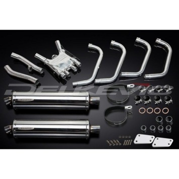 Delkevic volledig systeem Oval RVS 450mm zonder e-keur - XJR1200 (1995-1998)