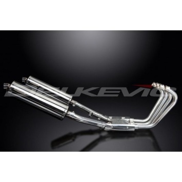 Delkevic volledig systeem Oval RVS 450mm zonder e-keur - XJR1200 (1995-1998)