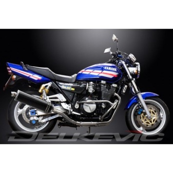 Delkevic volledig systeem Oval Carbon 450mm zonder e-keur - XJR1200 (1995-1998)