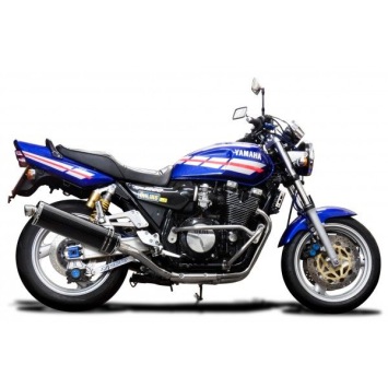 Delkevic volledig systeem Oval Carbon 450mm zonder e-keur - XJR1200 (1995-1998)