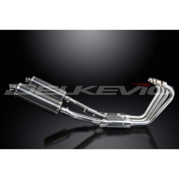 Delkevic Auspuffanlage Oval Carbon 350mm ohne EG-BE - XJR1200 (1995-1998)