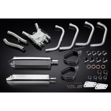 Delkevic volledig systeem Tri-Oval RVS 320mm zonder e-keur - XJR1200 (1995-1998)