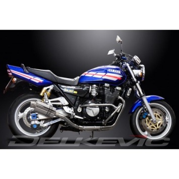 Delkevic volledig systeem Oval RVS 225mm zonder e-keur - XJR1200 (1995-1998)