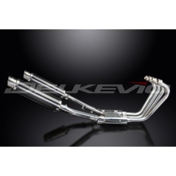 Delkevic Auspuffanlage Round Carbon 350mm ohne EG-BE - XJR1200 (1995-1998)