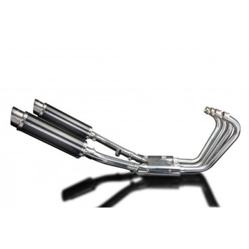 Delkevic Auspuffanlage Round Carbon 350mm ohne EG-BE - XJR1200 (1995-1998)