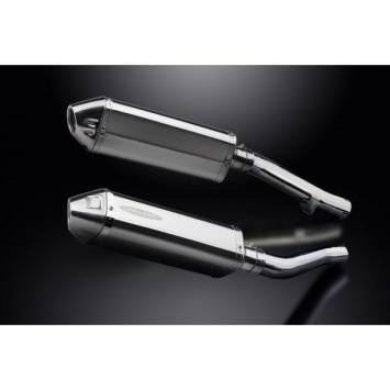 Delkevic slip-on kit Tri-Oval RVS 320mm zonder e-keur - XJR1200 (1995-1998)