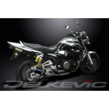 Delkevic slip-on kit Oval Carbon 225mm zonder e-keur - XJR1200 (1995-1998)