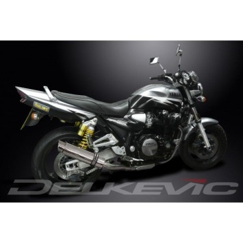 Delkevic slip-on kit Round RVS 350mm zonder e-keur - XJR1200 (1995-1998)