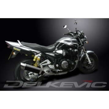Delkevic slip-on kit Round Carbon 350mm zonder e-keur - XJR1200 (1995-1998)
