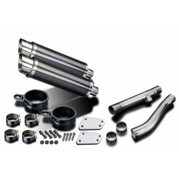 Delkevic slip-on kit Round Carbon 350mm zonder e-keur - XJR1200 (1995-1998)