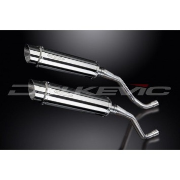 Delkevic slip-on kit Round RVS 350mm zonder e-keur - XT660X Supermoto (2004-2016)