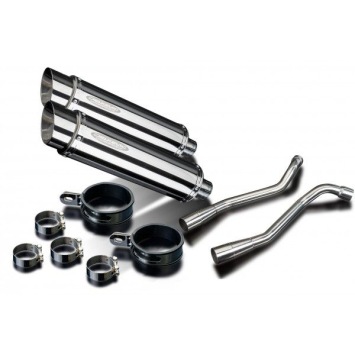 Delkevic slip-on kit Round RVS 350mm zonder e-keur - XT660X Supermoto (2004-2016)