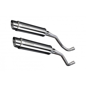 Delkevic slip-on kit Round RVS 350mm zonder e-keur - XT660X Supermoto (2004-2016)