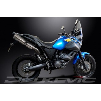 Delkevic slip-on kit Round RVS 350mm zonder e-keur - XT660Z TENERE (2008-2016)