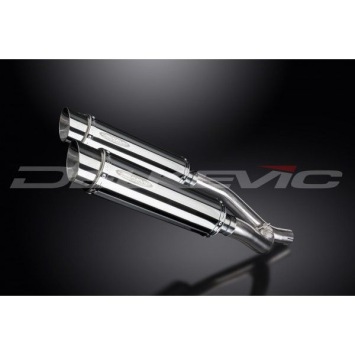 Delkevic slip-on kit Round RVS 350mm zonder e-keur - XT660Z TENERE (2008-2016)