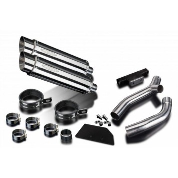 Delkevic slip-on kit Round RVS 350mm zonder e-keur - XT660Z TENERE (2008-2016)