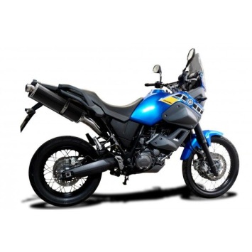 Delkevic slip-on kit Oval Carbon 450mm zonder e-keur - XT660Z TENERE (2008-2016)