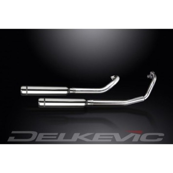 Delkevic volledig systeem Round RVS 410mm zonder e-keur - XVS650 DragStar (1997-2003)