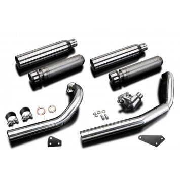 Delkevic volledig systeem Round RVS 410mm zonder e-keur - XVS650 DragStar (1997-2003)