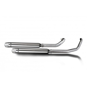 Delkevic volledig systeem Round RVS 550mm zonder e-keur - XVS650 DragStar (1997-2003)