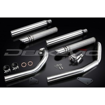 Delkevic volledig systeem Round RVS 550mm zonder e-keur - XVS650 DragStar (1997-2003)