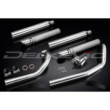 Delkevic volledig systeem Round RVS 550mm zonder e-keur - XVS650 DragStar (2004-2016)
