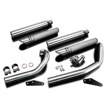 Delkevic volledig systeem Round RVS 550mm zonder e-keur - XVS650 DragStar (2004-2016)