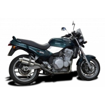 Delkevic slip-on kit Round Carbon 350mm zonder e-keur - Trident 750/900 (1991-1993)